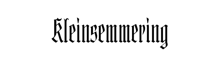 Kleinsemmering  Frei Schriftart Herunterladen