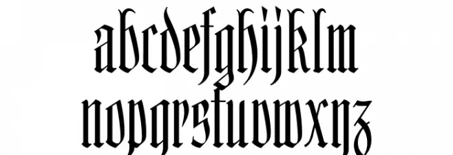 Kleinsemmering Caratteri MINUSCOLO