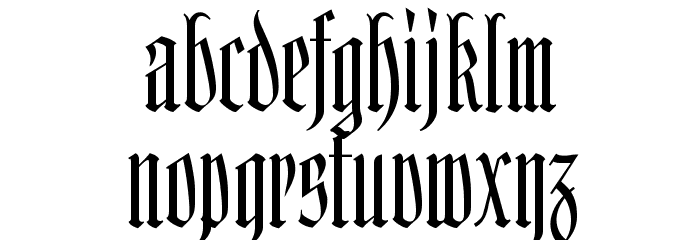 Kleinsemmering Font LOWERCASE