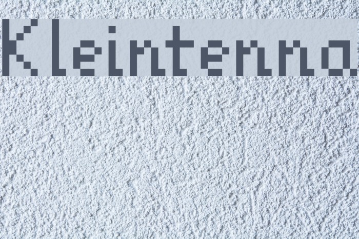 Kleintenna Font examples