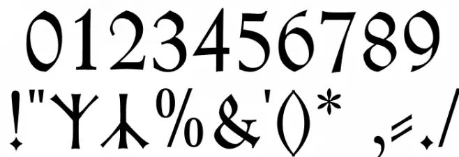 Kleist-Fraktur Zierbuchstaben Font OTHER CHARS