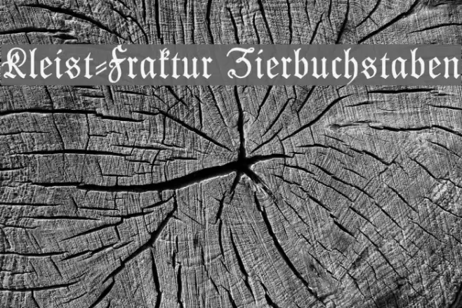 Kleist-Fraktur Zierbuchstaben Font examples