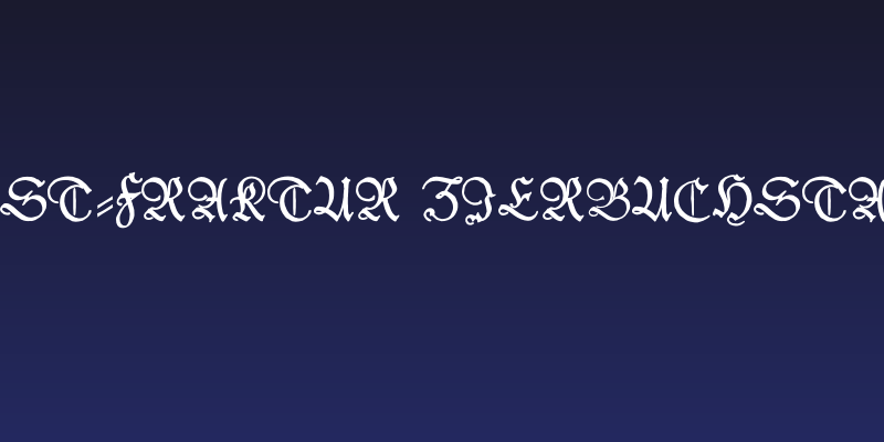 Kleist-Fraktur Zierbuchstaben Social Header