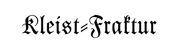 Kleist-Fraktur Font