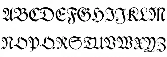 Kleist-Fraktur Шрифта ВЕРХНИЙ