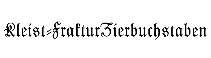 Kleist-FrakturZierbuchstaben Font