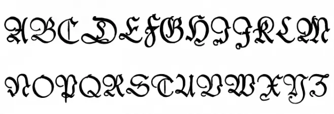 Kleist-FrakturZierbuchstaben Caratteri MAIUSCOLE