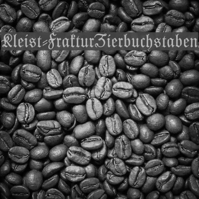 Kleist-FrakturZierbuchstaben Caratteri examples