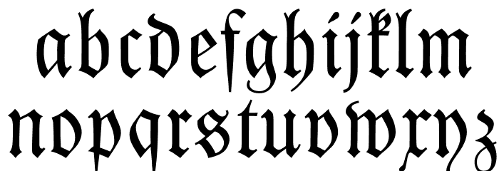 Kleist-FrakturZierbuchstaben Font LOWERCASE