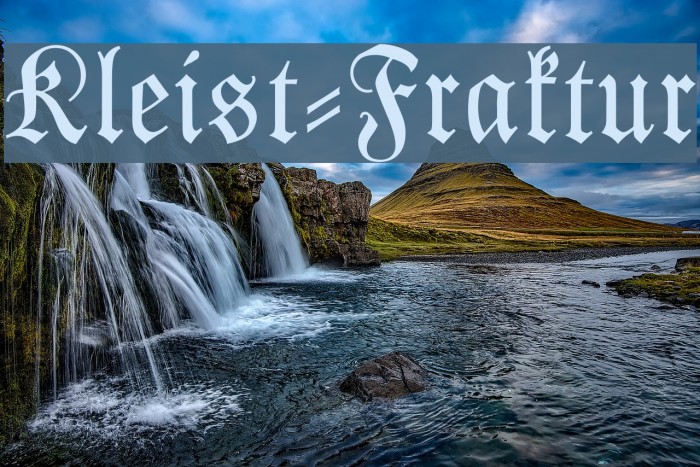 Kleist-Fraktur Caratteri examples