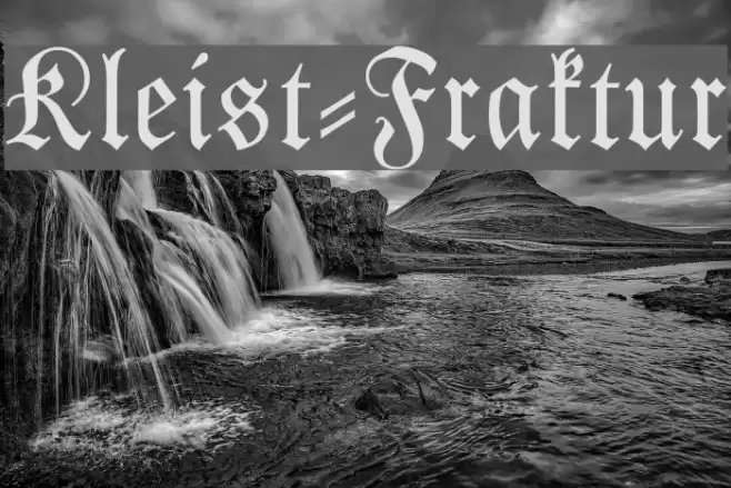 Kleist-Fraktur Caratteri examples
