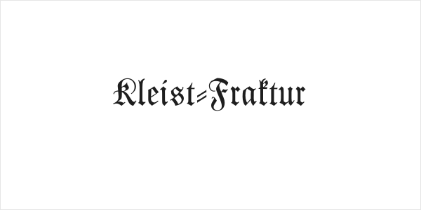 Kleist-Fraktur Logo