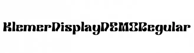 Klemer Display DEMO Regular  Fuentes Gratis Descargar