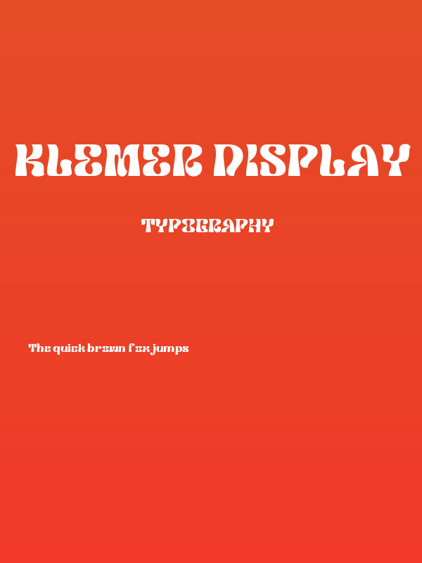 Klemer Display DEMO Regular Poster