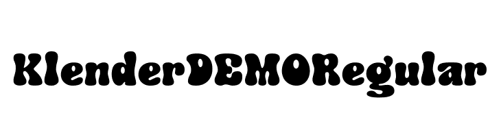 Klender DEMO Regular  font caratteri gratis