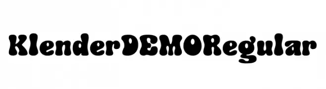 Klender DEMO Regular  font caratteri gratis