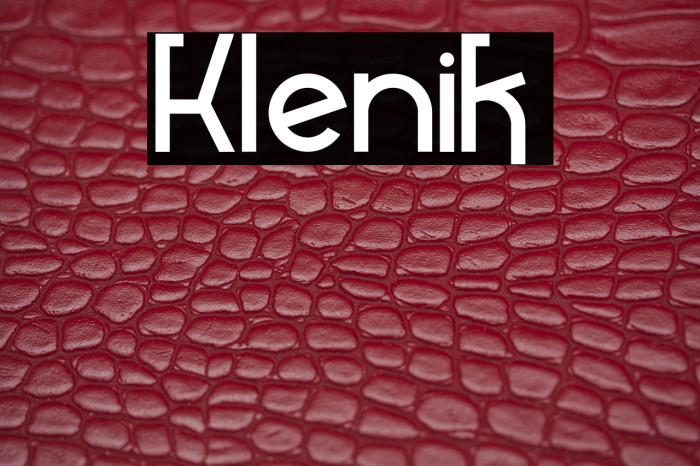 Klenik. Example 3