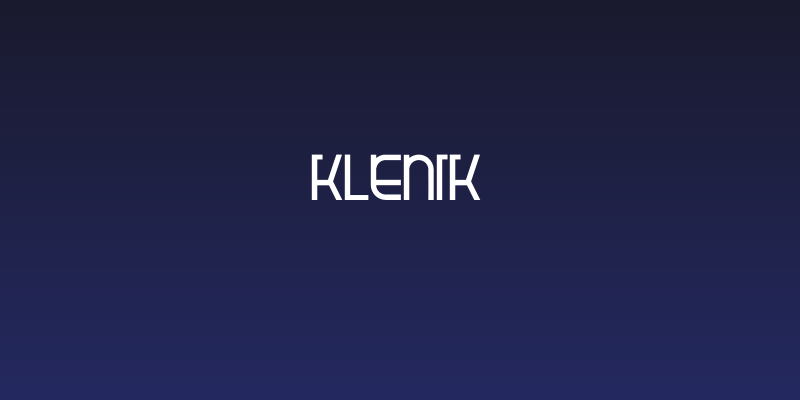 Klenik. Social Header