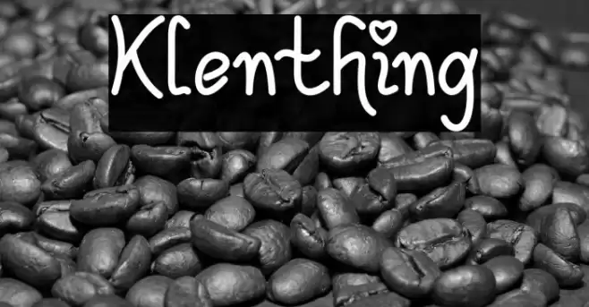 Klenthing Font examples