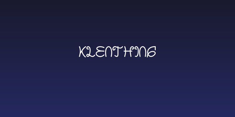 Klenthing Social Header