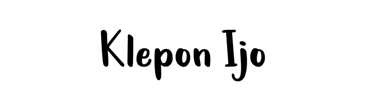 Klepon Ijo  baixar fontes gratis
