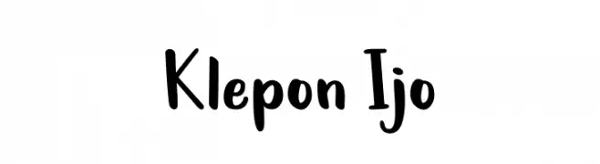 Klepon Ijo  Frei Schriftart Herunterladen