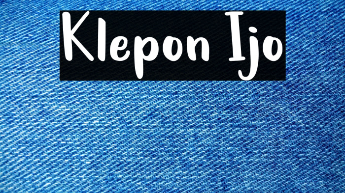 Klepon Ijo Example 2