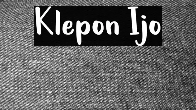 Klepon Ijo Font examples