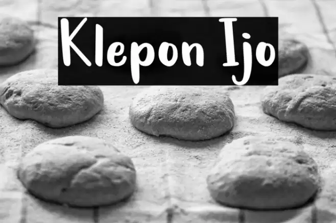 Klepon Ijo Font examples