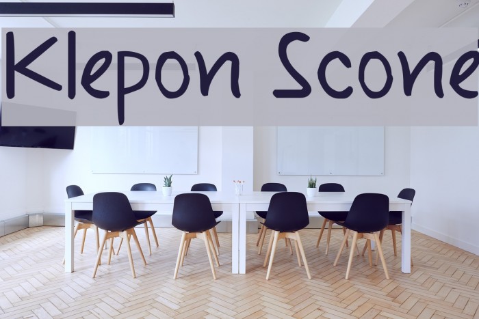 Klepon Scone Font examples