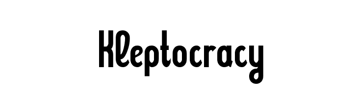 Kleptocracy  フリーフォントのダウンロード