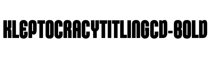 KleptocracyTitlingCd-Bold  les polices de caractères gratuit tlcharger