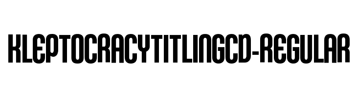 KleptocracyTitlingCd-Regular  नि: शुल्क फ़ॉन्ट्स डाउनलोड