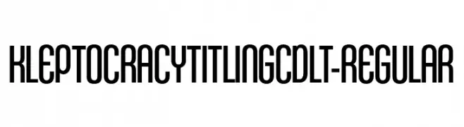 KleptocracyTitlingCdLt-Regular  les polices de caractères gratuit tlcharger