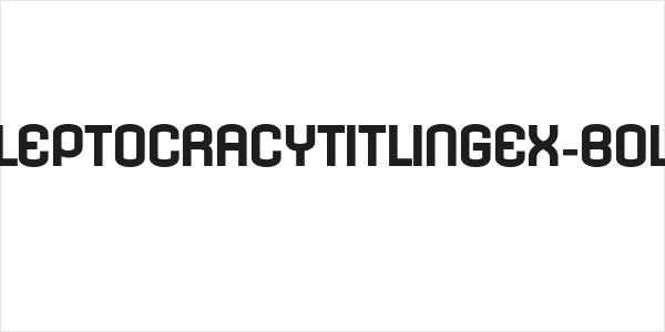 KleptocracyTitlingEx-Bold Logo