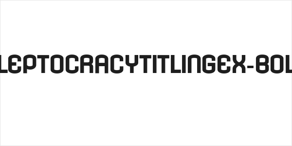 KleptocracyTitlingEx-Bold Logo