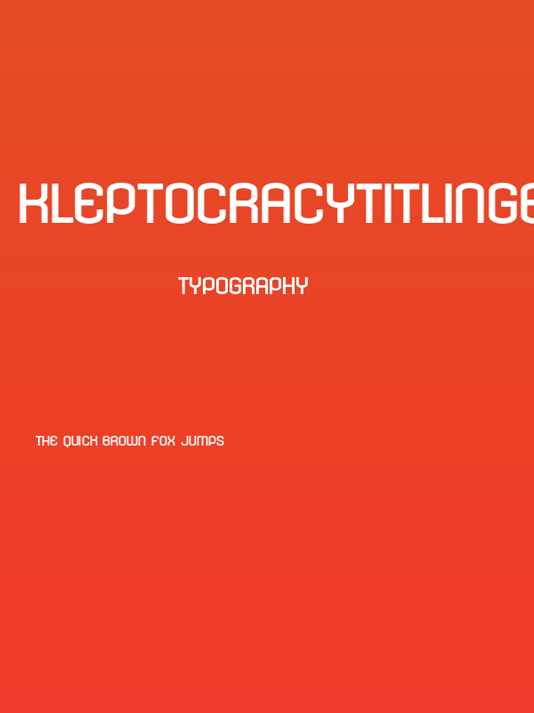KleptocracyTitlingEx-Regular Poster