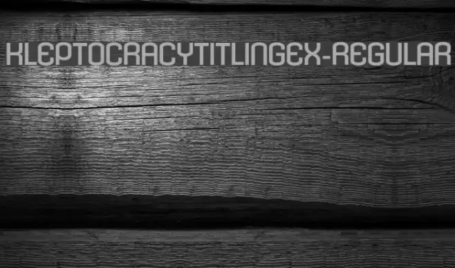 KleptocracyTitlingEx-Regular Font examples