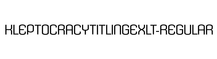KleptocracyTitlingExLt-Regular  नि: शुल्क फ़ॉन्ट्स डाउनलोड