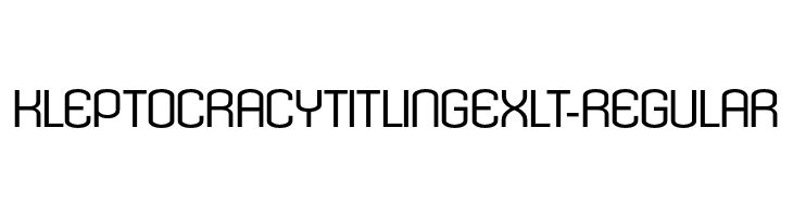 KleptocracyTitlingExLt-Regular  フリーフォントのダウンロード