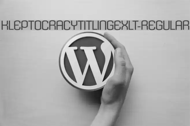 KleptocracyTitlingExLt-Regular Font examples