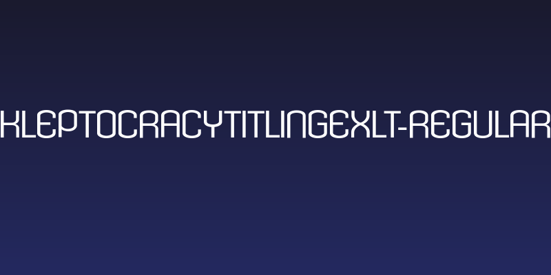 KleptocracyTitlingExLt-Regular Social Header