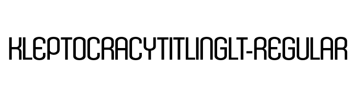 KleptocracyTitlingLt-Regular  font caratteri gratis