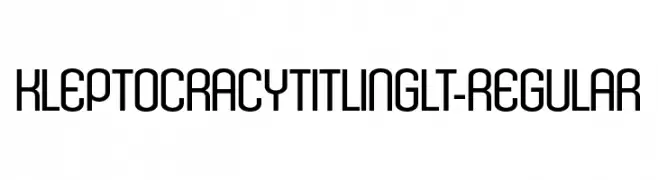 KleptocracyTitlingLt-Regular  les polices de caractères gratuit tlcharger