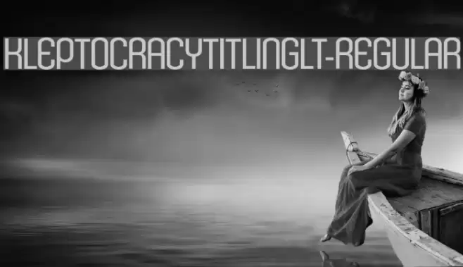 KleptocracyTitlingLt-Regular Font examples