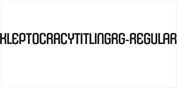 KleptocracyTitlingRg-Regular Logo