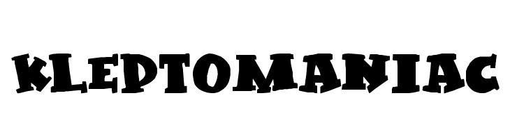 Kleptomaniac  Скачать бесплатные шрифты