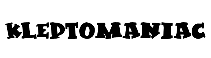 Kleptomaniac  font caratteri gratis