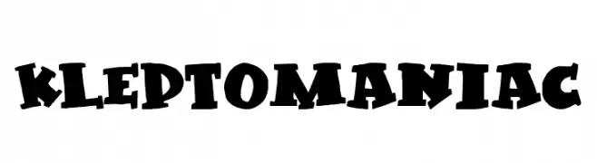 Kleptomaniac  Fuentes Gratis Descargar