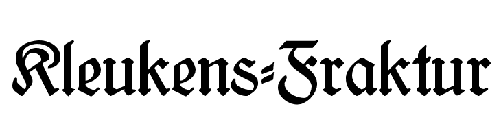 Kleukens Fraktur Font Ffonts Net